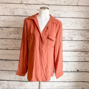 NWT Eileen Fisher Silk Rust color blouse